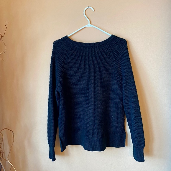 Levi’s Black Wool Blend V Neck Knit Sweater M - Picture 3 of 3